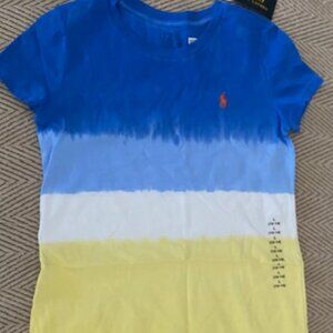NWT Polo Ralph Lauren Girls’ Tie-Dye Ombre T-Shirt Dress – Size L (12-14)